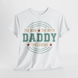 Tee shirt Daddy the myth the man the legend idée cadeau humour drôle pour homme