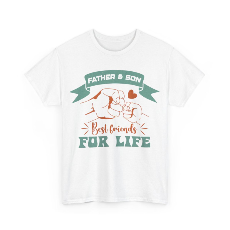 Tee shirt Father & Son best friends for life idée cadeau papa fils  pour homme