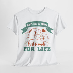 Tee shirt Father & Son best friends for life idée cadeau papa fils  pour homme