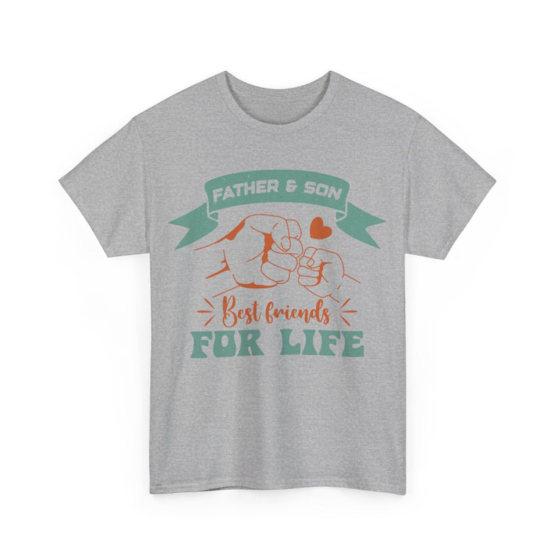Tee shirt Father & Son best friends for life idée cadeau papa fils  pour homme