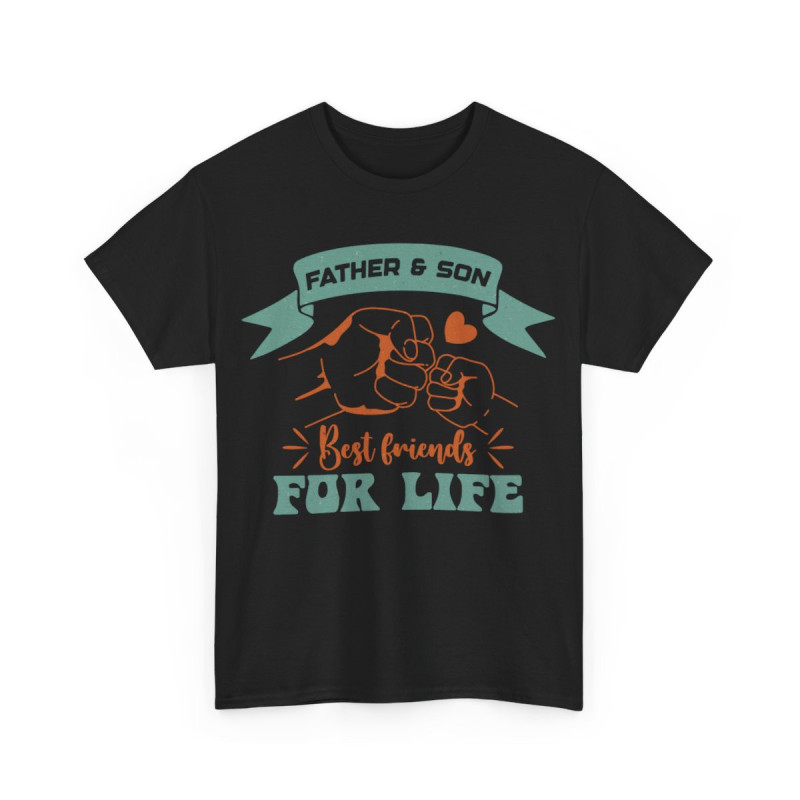 Tee shirt Father & Son best friends for life idée cadeau papa fils  pour homme