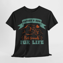 Tee shirt Father & Son best friends for life idée cadeau papa fils  pour homme