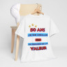 Tee shirt Unisex 50 ans Je ne vieillis pas je prends de la valeur idée cadeau anniversaire humour