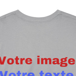T-Shirts personnalisés unisex Concevez votre propre design devant/derrière Homme/Femme