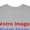 T-Shirts personnalisés unisex Concevez votre propre design devant/derrière Homme/Femme
