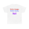 T-Shirts personnalisés unisex Concevez votre propre design devant/derrière Homme/Femme