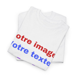 T-Shirts personnalisés unisex Concevez votre propre design devant/derrière Homme/Femme