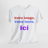 T-Shirts personnalisés unisex Concevez votre propre design devant/derrière Homme/Femme