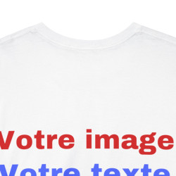 T-Shirts personnalisés unisex Concevez votre propre design devant/derrière Homme/Femme
