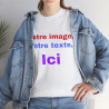 T-Shirts personnalisés unisex Concevez votre propre design devant/derrière Homme/Femme