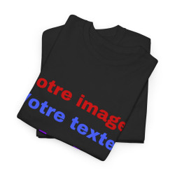 T-Shirts personnalisés unisex Concevez votre propre design devant/derrière Homme/Femme