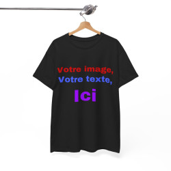 T-Shirts personnalisés unisex Concevez votre propre design devant/derrière Homme/Femme