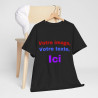 T-Shirts personnalisés unisex Concevez votre propre design devant/derrière Homme/Femme