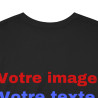T-Shirts personnalisés unisex Concevez votre propre design devant/derrière Homme/Femme