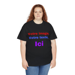 T-Shirts personnalisés unisex Concevez votre propre design devant/derrière Homme/Femme