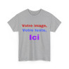 T-Shirts personnalisés unisex Concevez votre propre design devant/derrière Homme/Femme
