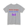 T-Shirts personnalisés unisex Concevez votre propre design devant/derrière Homme/Femme