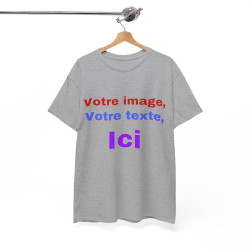 T-Shirts personnalisés unisex Concevez votre propre design devant/derrière Homme/Femme