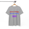 T-Shirts personnalisés unisex Concevez votre propre design devant/derrière Homme/Femme