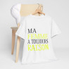 Tee shirt Homme Ma Femme a toujours raison Idée cadeau humour drôle amusant