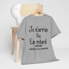 Tee shirt Unisex Je n'arrive pas en retard j'installe le suspens idée cadeau humour drôle amusant