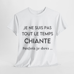 Tee shirt Femme Je ne suis pas tout le temps chiant parfois je dors.. Idée cadeau humour drôle amusant