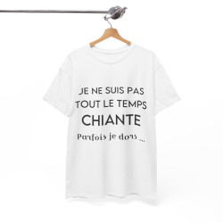 Tee shirt Femme Je ne suis pas tout le temps chiant parfois je dors.. Idée cadeau humour drôle amusant