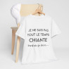 Tee shirt Femme Je ne suis pas tout le temps chiant parfois je dors.. Idée cadeau humour drôle amusant