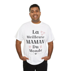 Tee shirt Femme La meilleure Maman du monde idée cadeau fête des mères amour