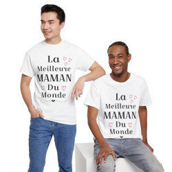Tee shirt Femme La meilleure Maman du monde idée cadeau fête des mères amour