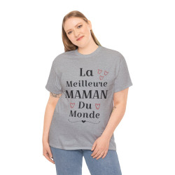 Tee shirt Femme La meilleure Maman du monde idée cadeau fête des mères amour