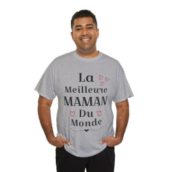 Tee shirt Femme La meilleure Maman du monde idée cadeau fête des mères amour