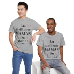 Tee shirt Femme La meilleure Maman du monde idée cadeau fête des mères amour