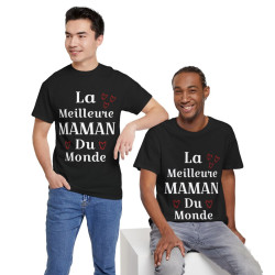 Tee shirt Femme La meilleure Maman du monde idée cadeau fête des mères amour