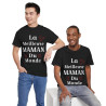 Tee shirt Femme La meilleure Maman du monde idée cadeau fête des mères amour