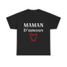 Tee shirt Femme Maman d'amour idée cadeau fêtes des mères anniversaire