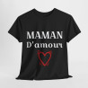 Tee shirt Femme Maman d'amour idée cadeau fêtes des mères anniversaire