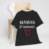 Tee shirt Femme Maman d'amour idée cadeau fêtes des mères anniversaire