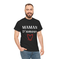 Tee shirt Femme Maman d'amour idée cadeau fêtes des mères anniversaire