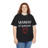 Tee shirt Femme Maman d'amour idée cadeau fêtes des mères anniversaire
