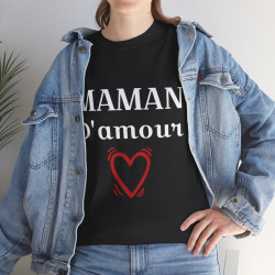 Tee shirt Femme Maman d'amour idée cadeau fêtes des mères anniversaire