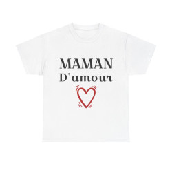 Tee shirt Femme Maman d'amour idée cadeau fêtes des mères anniversaire