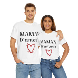 Tee shirt Femme Maman d'amour idée cadeau fêtes des mères anniversaire