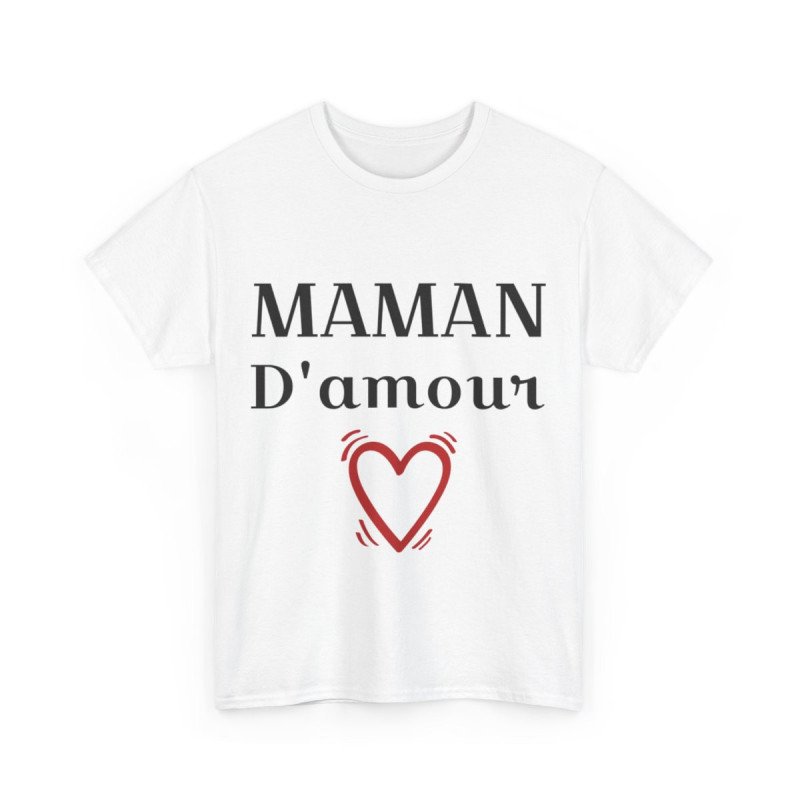 Tee shirt Femme Maman d'amour idée cadeau fêtes des mères anniversaire