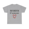 Tee shirt Femme Maman d'amour idée cadeau fêtes des mères anniversaire