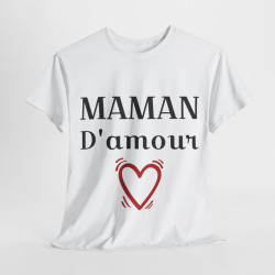 Tee shirt Femme Maman d'amour idée cadeau fêtes des mères anniversaire