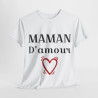 Tee shirt Femme Maman d'amour idée cadeau fêtes des mères anniversaire