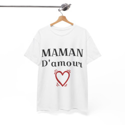 Tee shirt Femme Maman d'amour idée cadeau fêtes des mères anniversaire