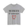 Tee shirt Femme Maman d'amour idée cadeau fêtes des mères anniversaire