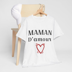 Tee shirt Femme Maman d'amour idée cadeau fêtes des mères anniversaire